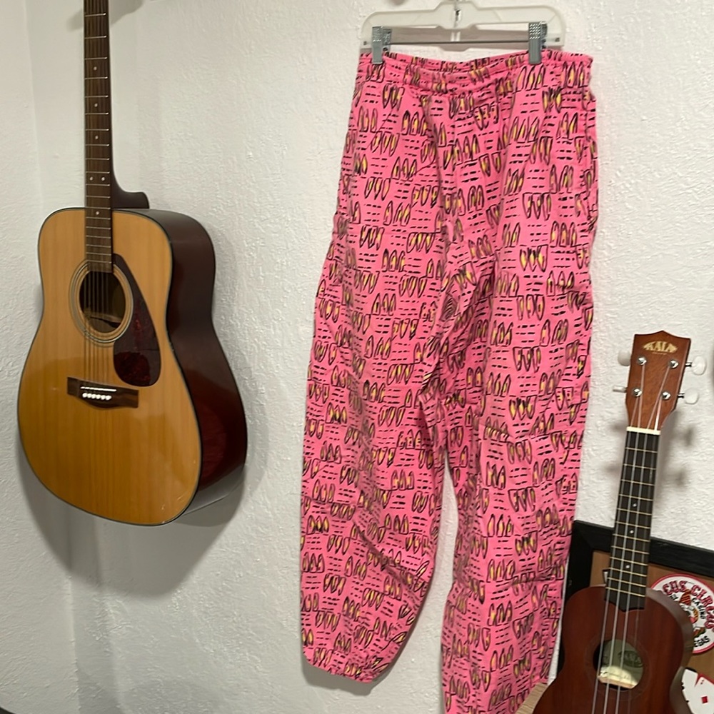 RARE VINTAGE PACIFIC HEAT PANTS SIZE M PINK
